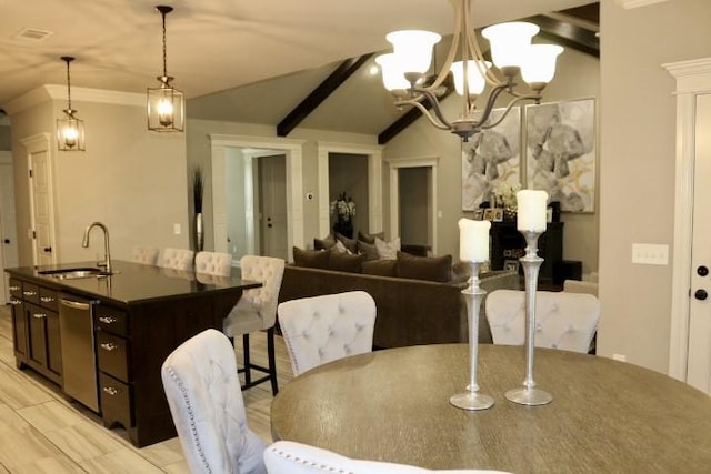 1730 Helen Ln, Bentonville, AR 72713 - dining area featuring a chandelier