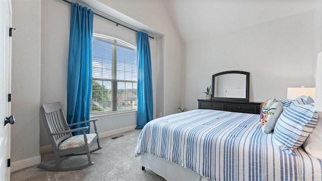 4903 S Inglewood Rd, Rogers, AR 72758 - bedroom with carpet flooring and lofted ceiling