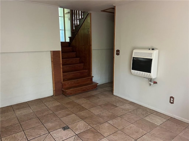 1445 Viewpoint Dr, Fayetteville, AR 72701 - stairway featuring heating unit