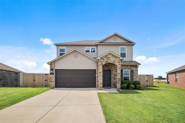 4424 Cornwall St, Springdale, AR 72762 - view of front of home with concrete driveway, a gate, brick siding, an attached garage, and roof with shingles