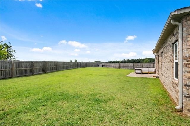 4424 Cornwall St, Springdale, AR 72762 - fenced backyard with outdoor lounge area and a patio
