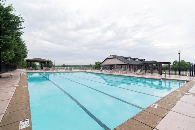 4424 Cornwall St, Springdale, AR 72762 - community pool featuring a gazebo, a pergola, and a patio area
