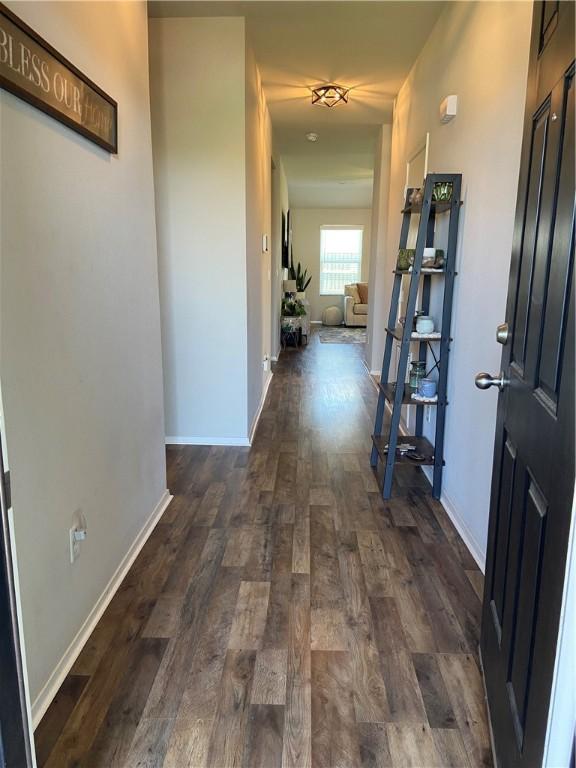 808 NW 69th Ave, Bentonville, AR 72713 - hall featuring dark wood-type flooring