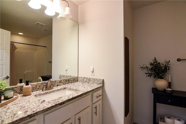2756 Cassidy Ave, Springdale, AR 72764 - bathroom featuring vanity and a shower