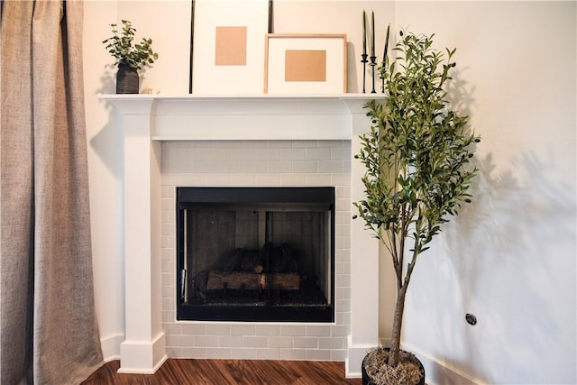 2756 Cassidy Ave, Springdale, AR 72764 - detailed view of a fireplace and wood finished floors