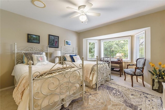 4 Skelton Dr, Bella Vista, AR 72715 - bedroom featuring light colored carpet and a ceiling fan