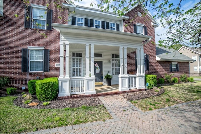 6682 Firefly Catch Ave, Springdale, AR 72762 - view of front facade with covered porch and brick siding