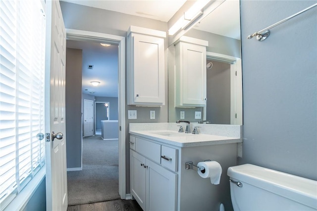 6682 Firefly Catch Ave, Springdale, AR 72762 - half bath with vanity and wood finished floors