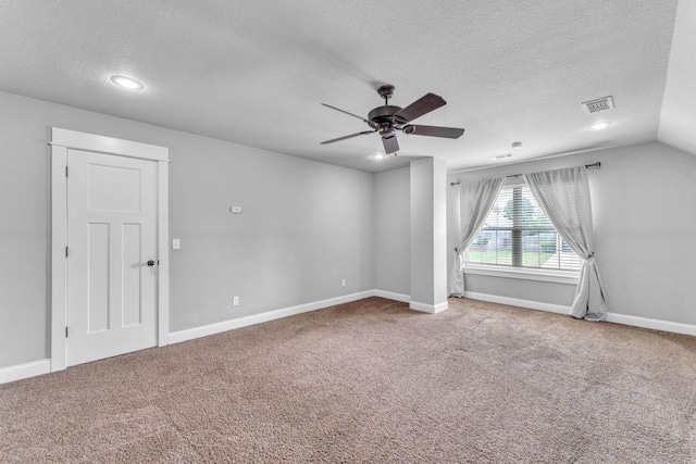 1315 W Magnolia St, Rogers, AR 72758 - carpeted empty room featuring a textured ceiling, ceiling fan, and recessed lighting