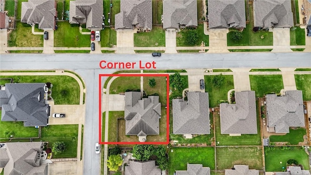 1315 W Magnolia St, Rogers, AR 72758 - aerial view of residential area featuring property parcel outlined