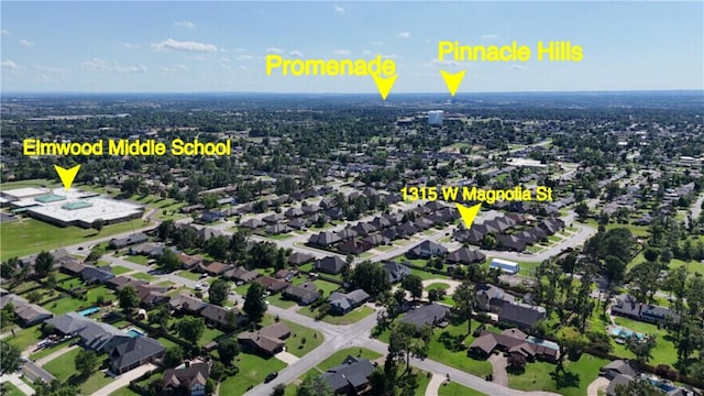 1315 W Magnolia St, Rogers, AR 72758 - view of property location with nearby suburban area