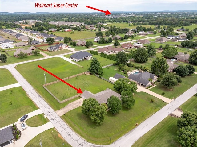 372 Niagara St, Elm Springs, AR 72762 - aerial perspective of suburban area