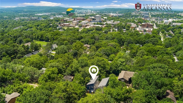 239 N Fletcher Ave, Fayetteville, AR 72701 - drone / aerial view of a heavily wooded area
