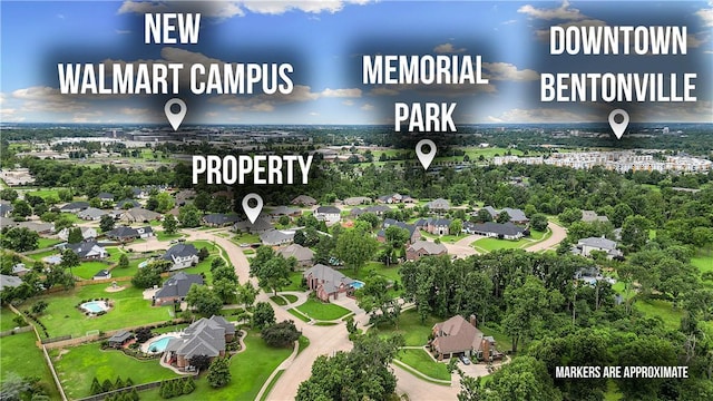 11 Darian Dr, Bentonville, AR 72712 - bird's eye view