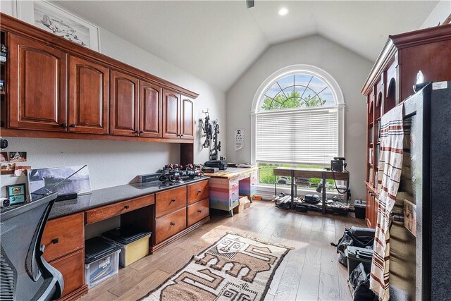 11 Darian Dr, Bentonville, AR 72712 - office space with lofted ceiling and light wood-type flooring