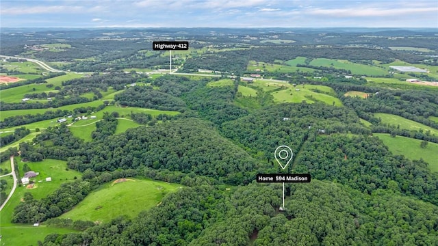 594 Madison 8650, Huntsville, AR 72740 - aerial view of a heavily wooded area