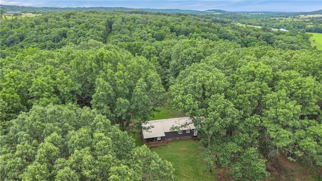 594 Madison 8650, Huntsville, AR 72740 - view from above of property featuring a heavily wooded area