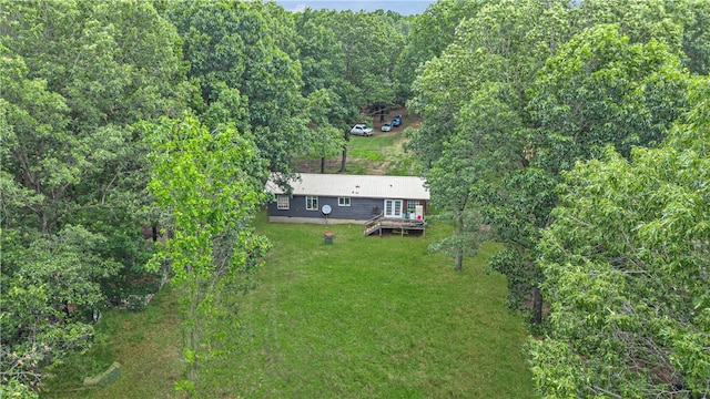 594 Madison 8650, Huntsville, AR 72740 - aerial view of property and surrounding area featuring a forest