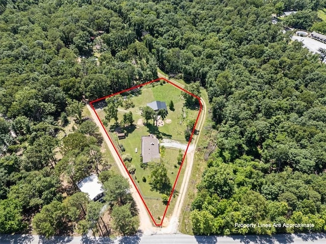 20490 Rocky Branch Rd, Rogers, AR 72756 - aerial view of property's location featuring property parcel outlined and a forest