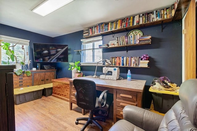 20490 Rocky Branch Rd, Rogers, AR 72756 - office area with wood finished floors