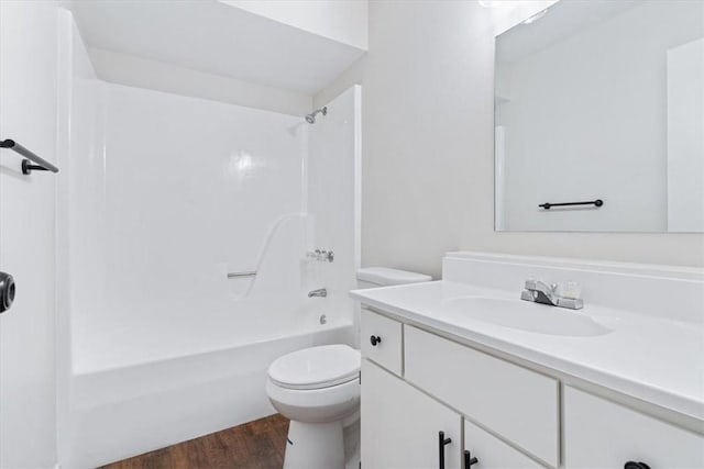1766 Green Acres Cir, Springdale, AR 72764 - bathroom featuring vanity, wood finished floors, and shower / washtub combination
