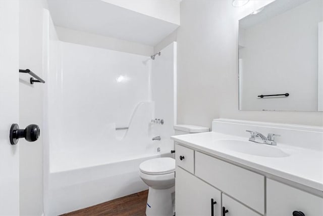 1766 Green Acres Cir, Springdale, AR 72764 - bathroom with vanity, shower / bathtub combination, and wood finished floors
