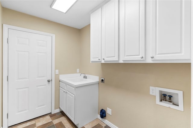 4465 Warwick Cv, Springdale, AR 72762 - laundry room featuring cabinet space, hookup for a washing machine, and electric dryer hookup