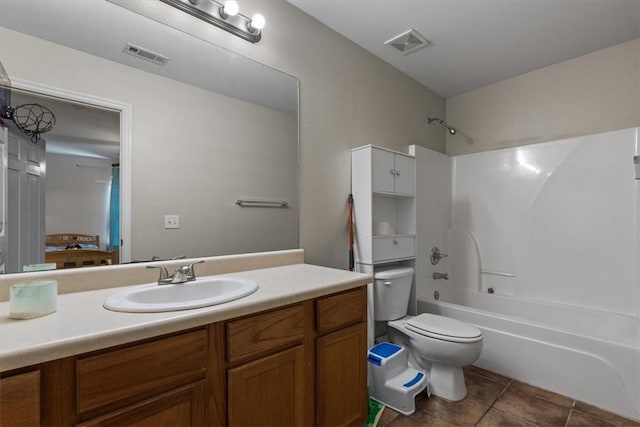 256/258 Graystone Cir, Centerton, AR 72719 - bathroom featuring vanity, tile patterned flooring, and shower / bathtub combination