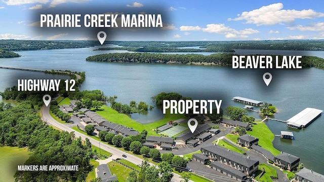 16841 Heritage Bay Rd Unit E-4, Rogers, AR 72756 - drone / aerial view of a nearby body of water