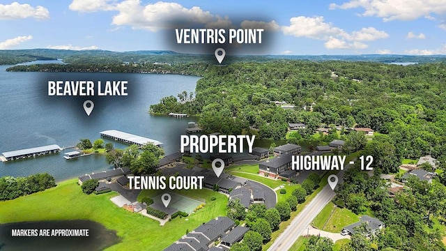 16841 Heritage Bay Rd Unit E-4, Rogers, AR 72756 - aerial view of a nearby body of water