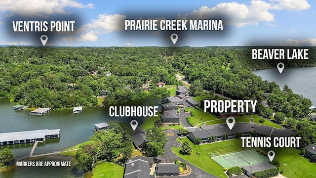 16841 Heritage Bay Rd Unit E-4, Rogers, AR 72756 - drone / aerial view of a nearby body of water