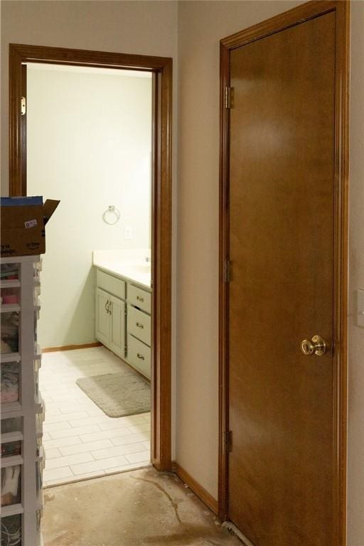 1013 N 26th St, Rogers, AR 72756 - bathroom featuring vanity and baseboards