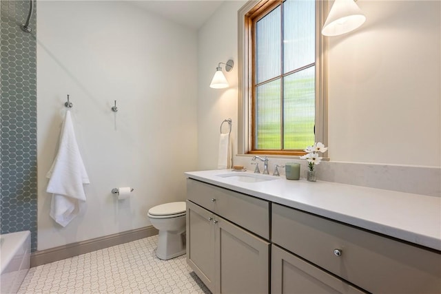 300 NW 5th St, Bentonville, AR 72712 - full bath with vanity and tile patterned floors