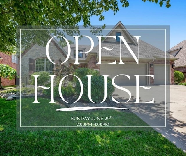 5100 SW Blaire Mont Rd, Bentonville, AR 72713 - exterior space featuring driveway and a garage