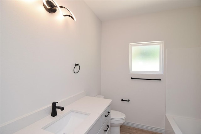 13734 Canal St, Rogers, AR 72758 - bathroom with vanity, a bathtub, a shower, and wood finished floors
