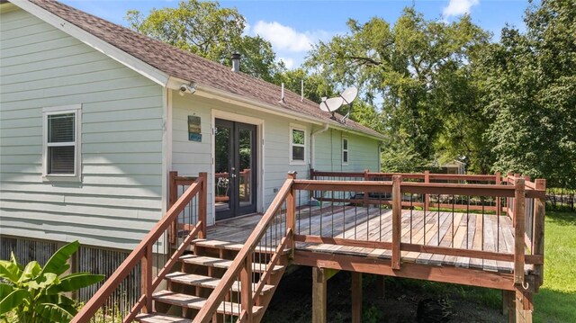 234 N Kibler Hwy, Alma, AR 72921 - deck with french doors