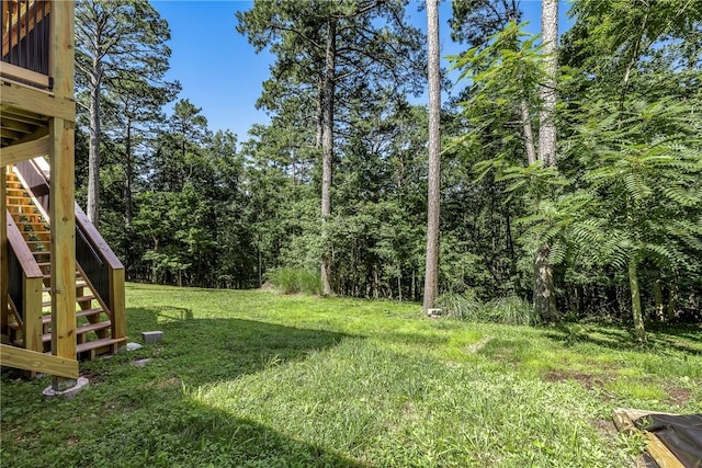 16101 Hickory Dr, Rogers, AR 72756 - view of grassy yard featuring stairs