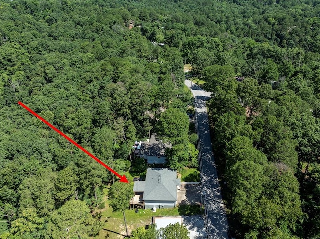 16101 Hickory Dr, Rogers, AR 72756 - aerial overview of property's location with a forest