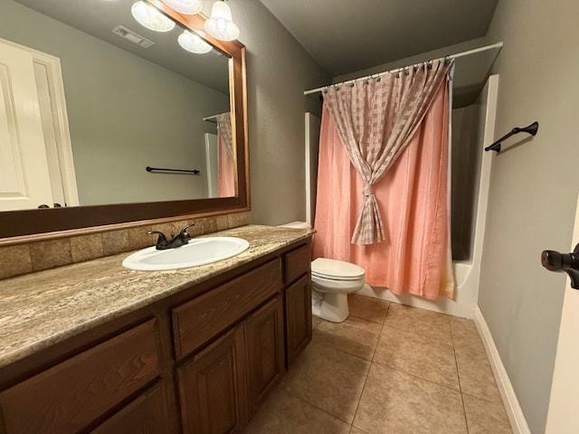 3115 SW Warberry Ave, Bentonville, AR 72713 - full bath with vanity, tile patterned floors, and shower / bath combo with shower curtain