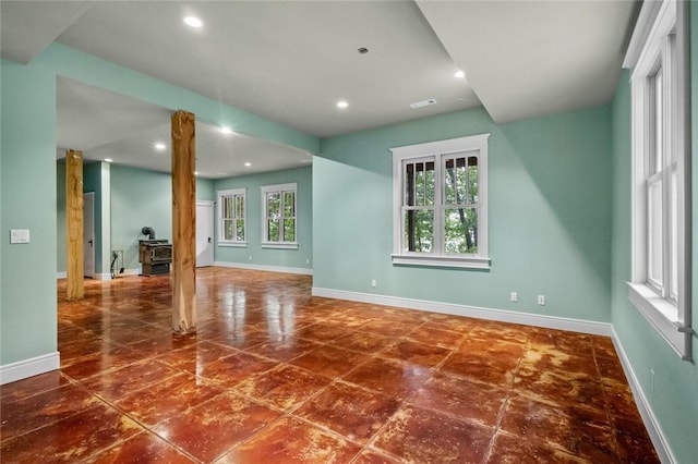 150 Jackson Cove Cres, Eureka Springs, AR 72631 - unfurnished living room with recessed lighting