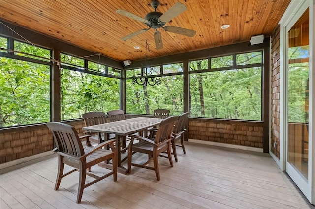 150 Jackson Cove Cres, Eureka Springs, AR 72631 - sunroom / solarium featuring a ceiling fan and outdoor dining space