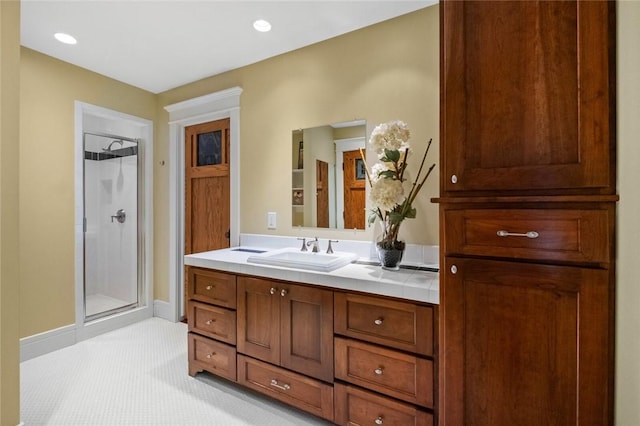 150 Jackson Cove Cres, Eureka Springs, AR 72631 - bathroom with a stall shower and vanity