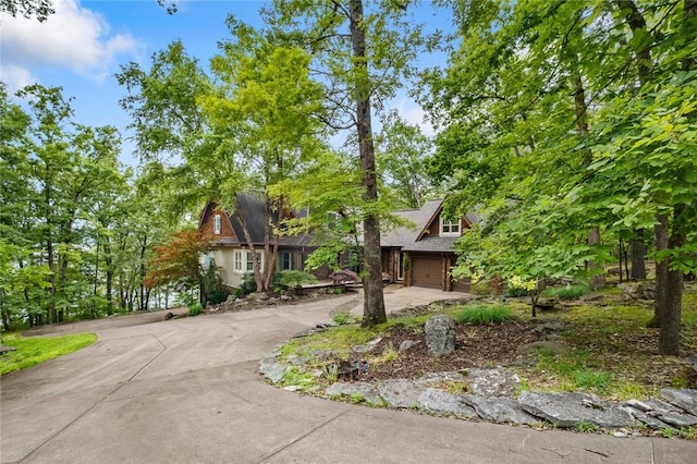 150 Jackson Cove Cres, Eureka Springs, AR 72631 - view of property hidden behind natural elements with driveway and a garage