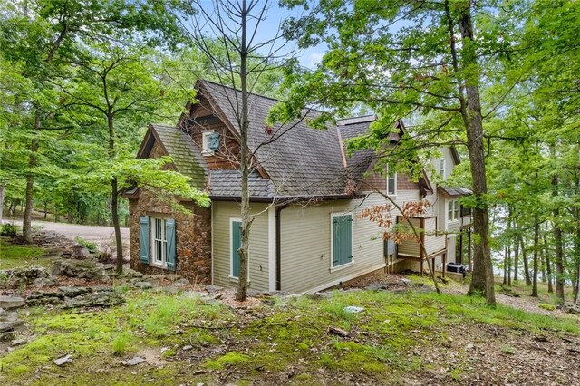 150 Jackson Cove Cres, Eureka Springs, AR 72631 - view of side of home with stone siding