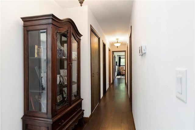 8173 Spanker Creek Rd, Bentonville, AR 72712 - hallway featuring dark wood finished floors