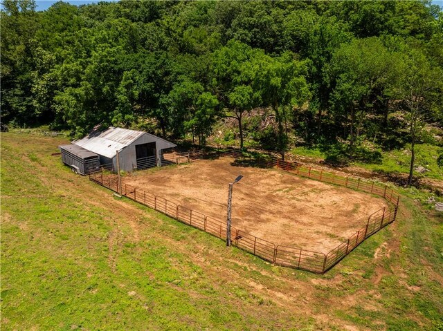16175 N Cove Creek Wc 21 Rd, Prairie Grove, AR 72753 - overview of rural landscape with a forest