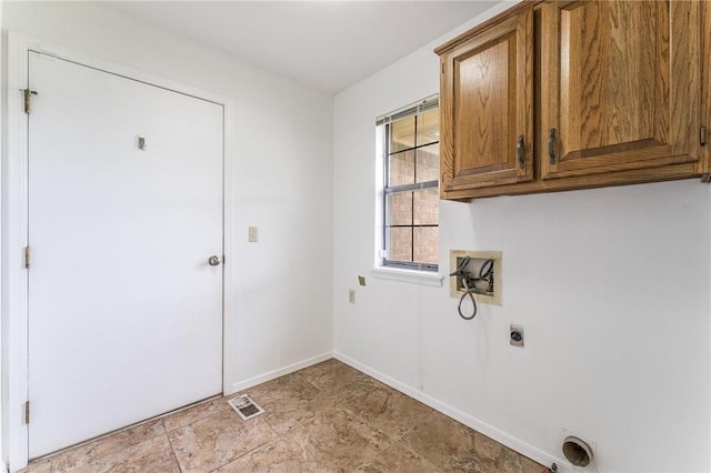 1206 Tru Ln, Rogers, AR 72756 - washroom featuring hookup for an electric dryer, cabinet space, and hookup for a washing machine