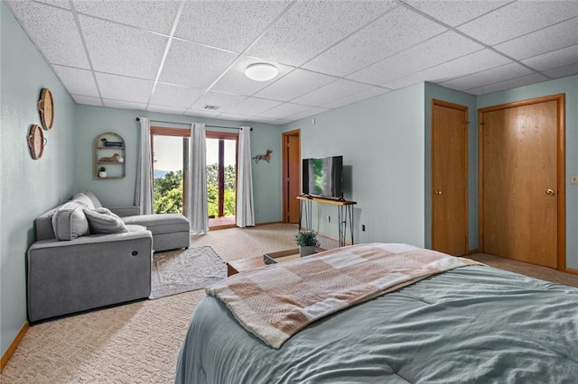 16048 Cypress Ln, Rogers, AR 72756 - bedroom with a paneled ceiling and carpet flooring