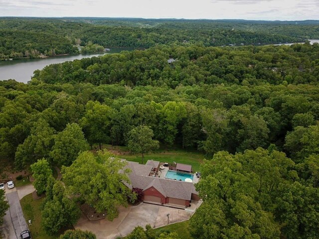 9364 Everest Pl, Rogers, AR 72756 - aerial view of a heavily wooded area and a nearby body of water