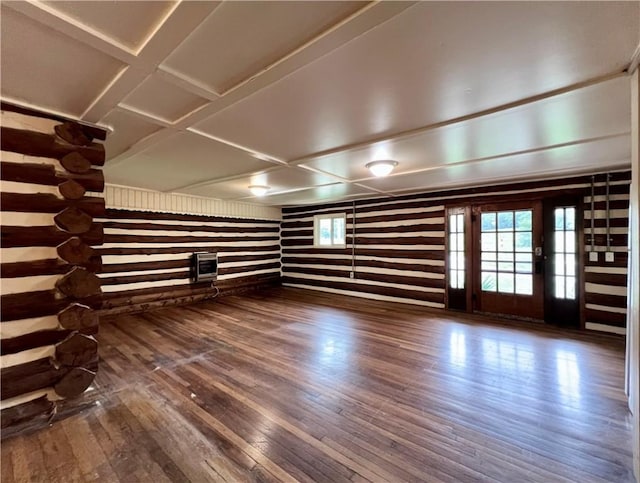440 N Duff Ave, Sulphur Springs, AR 72768 - unfurnished living room with hardwood / wood-style flooring